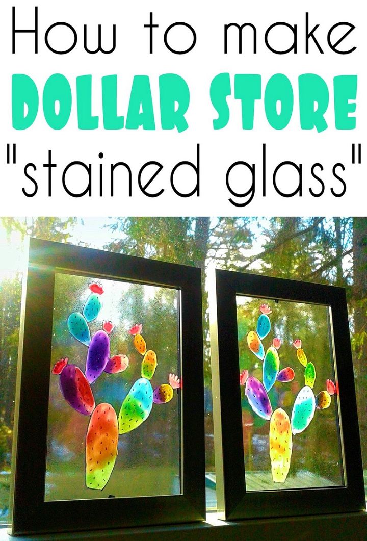 Dollar Store Stained Glass
