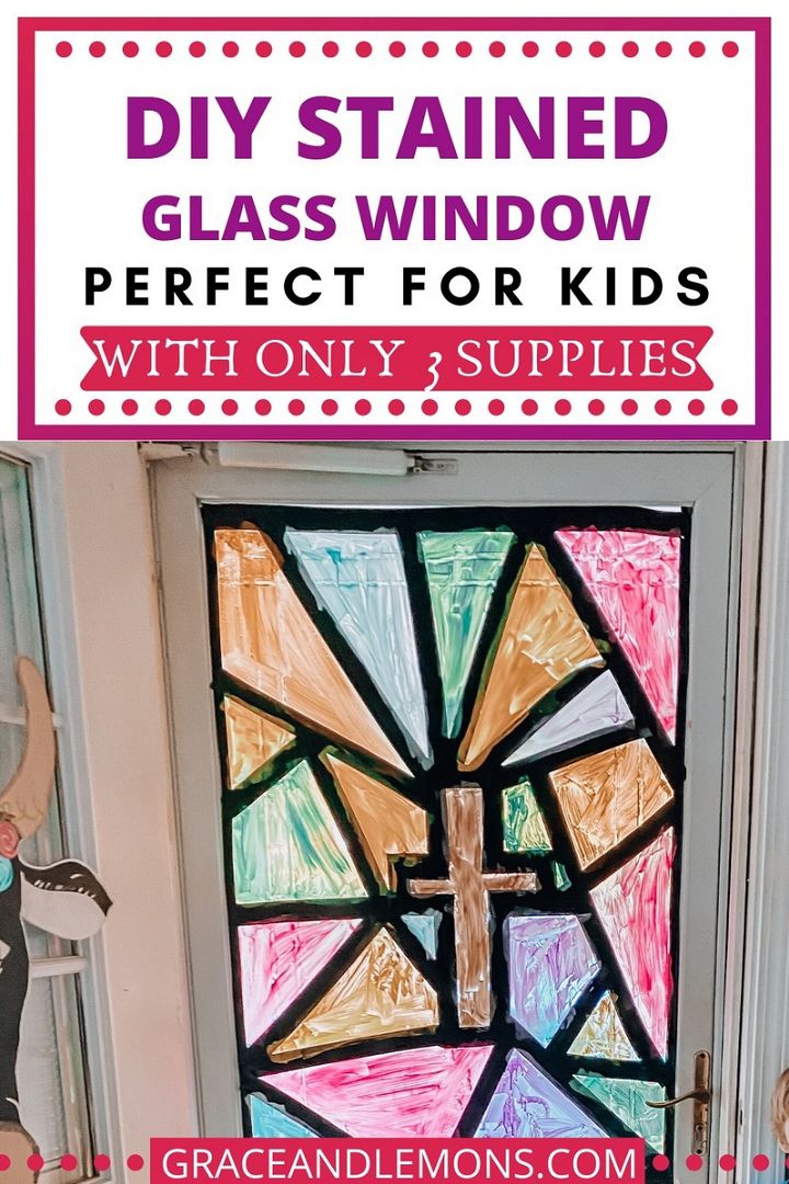 Easy DIY Faux Stained Glass Window