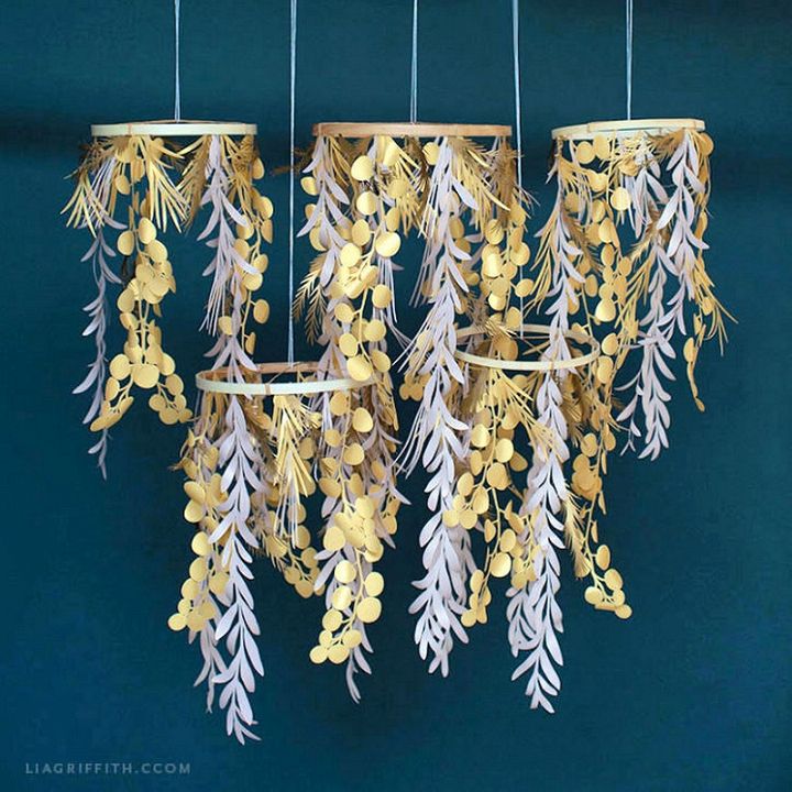 Easy DIY Paper Chandelier