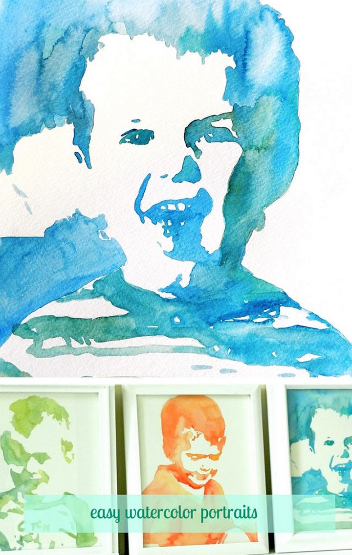 Easy Watercolor Portrait Tutorial