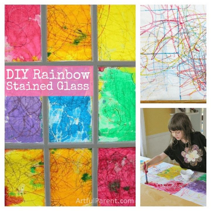 Easy to Make Rainbow Stained Glass Window