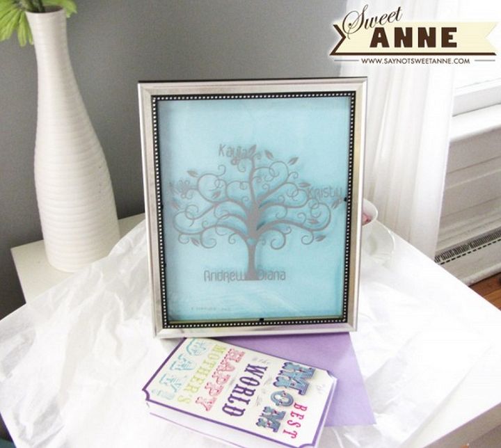 Family Tree Art DIY Shadow Box