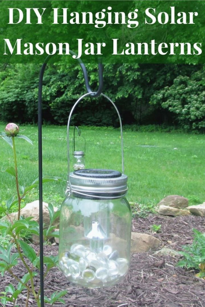 Hanging Solar Mason Jar Lights