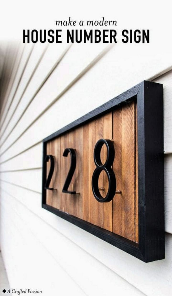 House Number Sign DIY