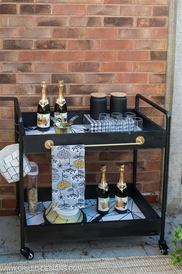 How To Build A Rolling Bar Cart