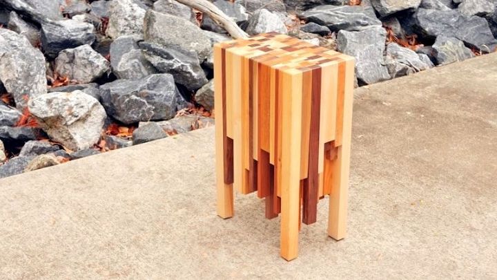 How To Build Elegant End Table Using Scarp Wood
