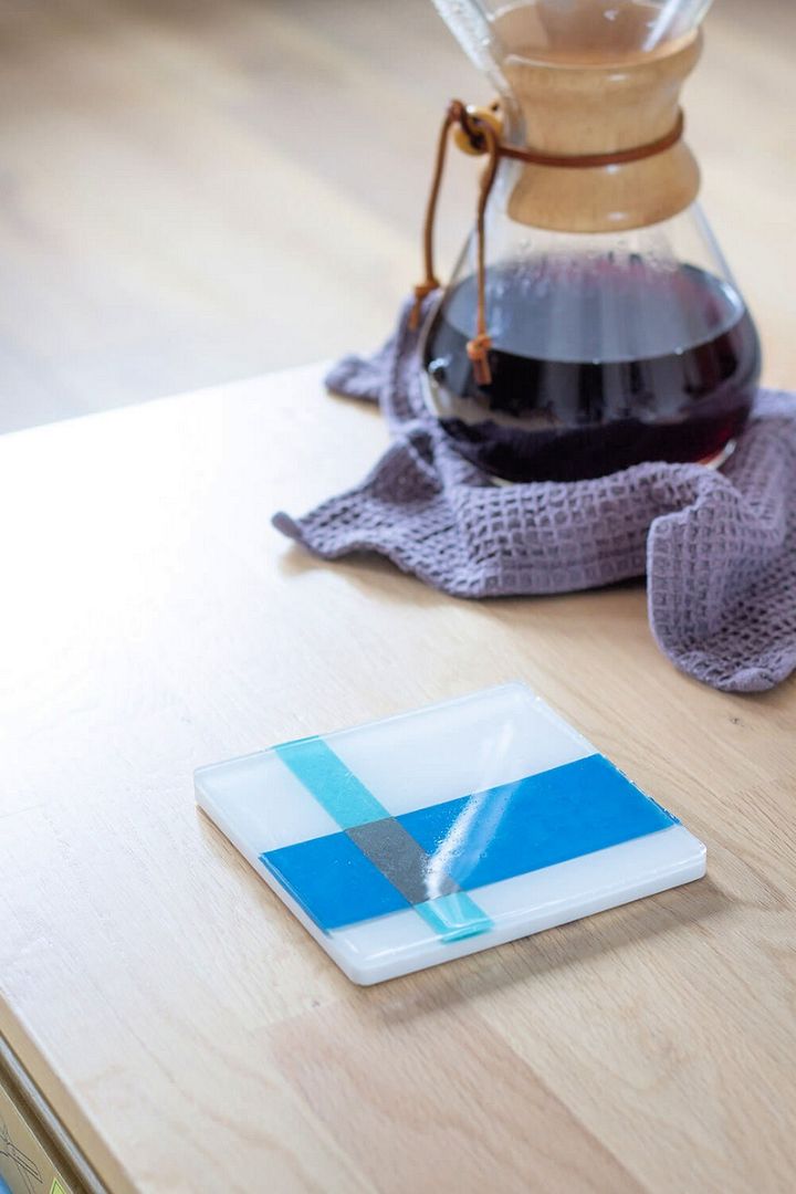How To Make A Colour Block Resin Coaster For Him