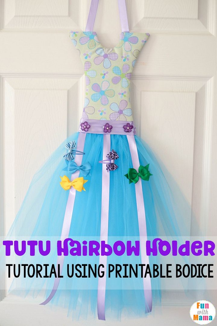 How To Make A Tutu Bow Holder With A Bodice Template