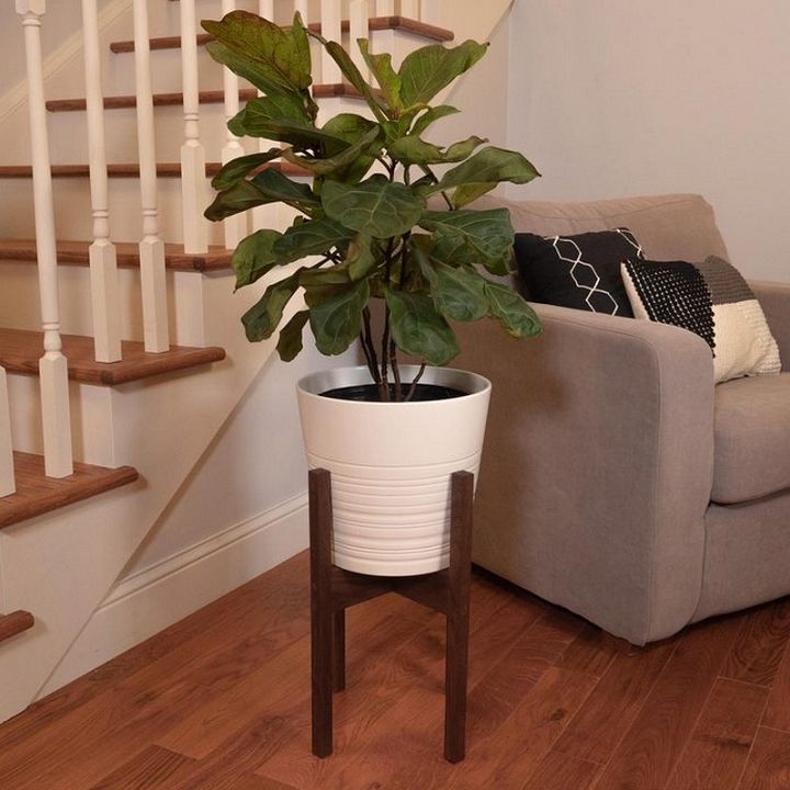 How to Build a Mid Century Modern Plant Stand