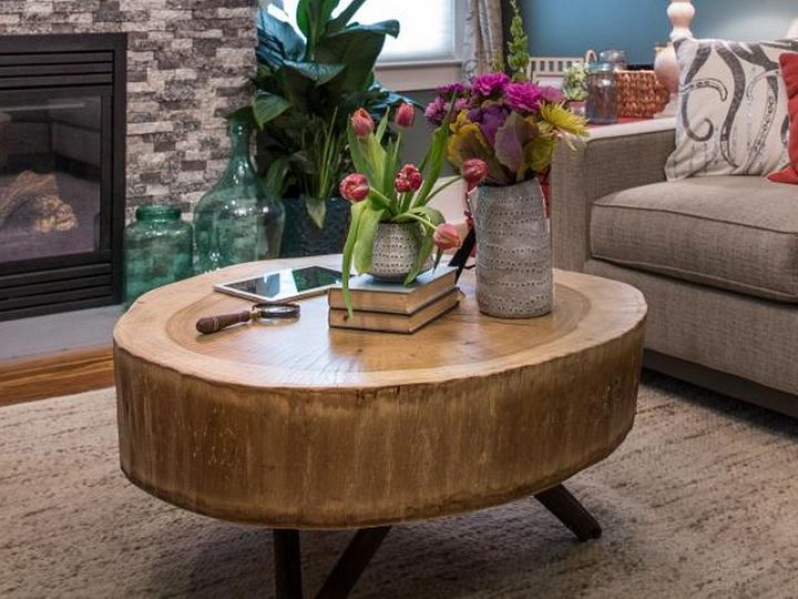 How to Build a Stump Coffee Table