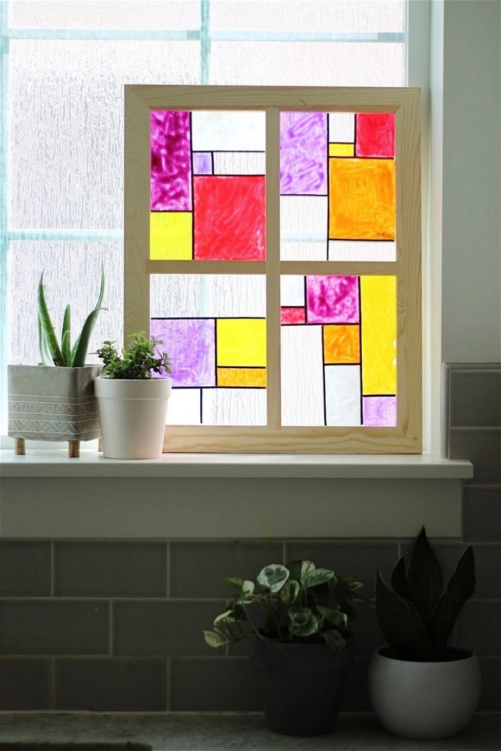 How to Make Faux Stained Glass Window