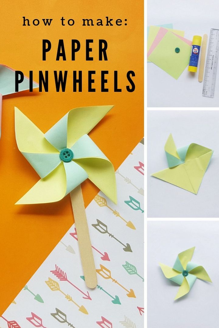 How to Make Paper Pinwheels With Your Kids