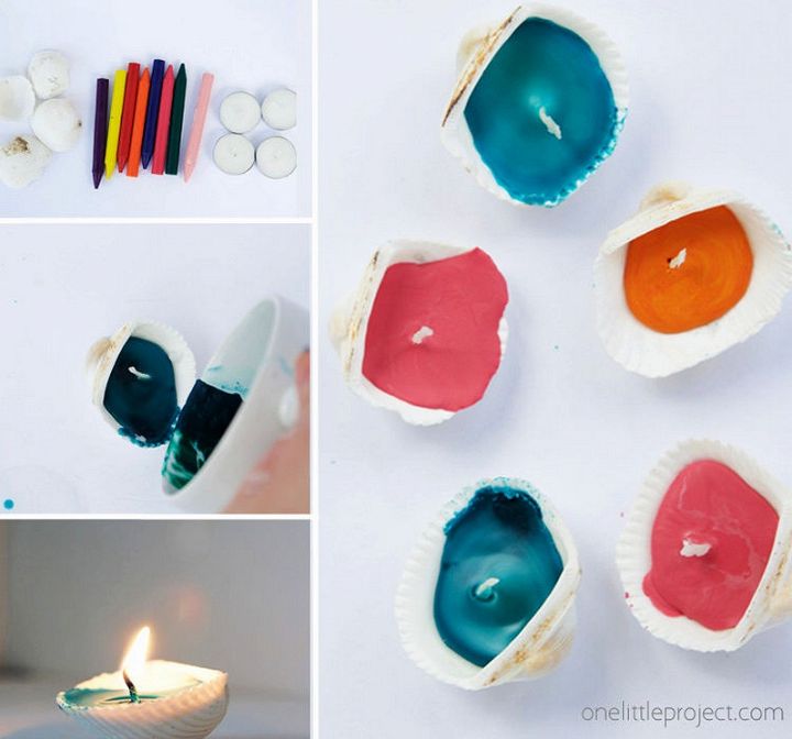How to Make Seashell Candles