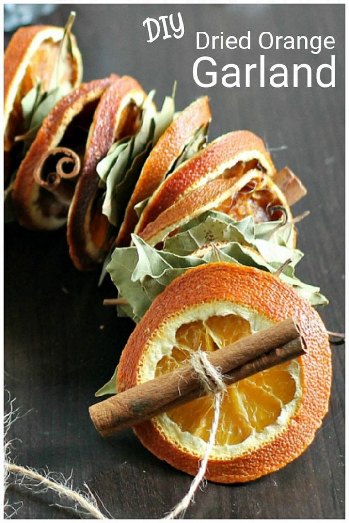 How to Make a Dried Orange Garland