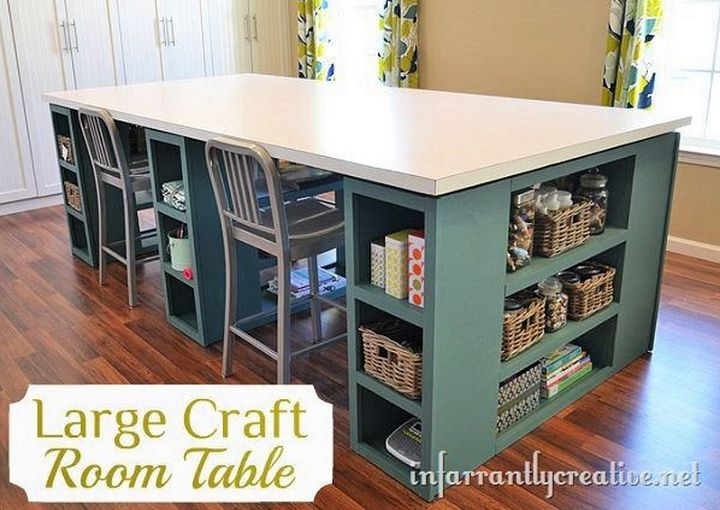 Inspiration file: Built-in Craft Table via Bubblewrapp'd