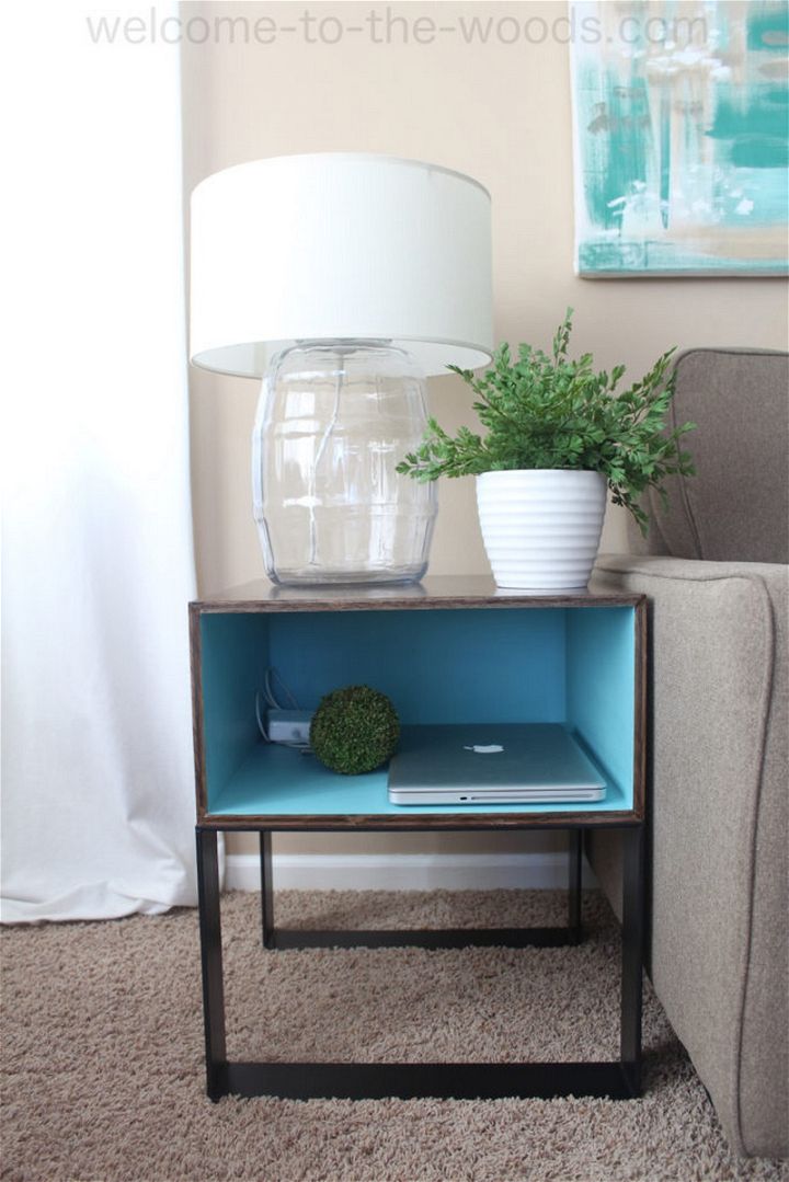 Modern Industrial DIY End Tables