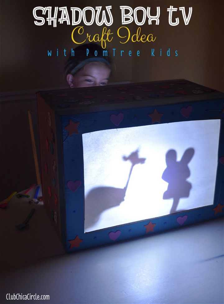 Shadow Box TV Craft Idea with PomTree Kids