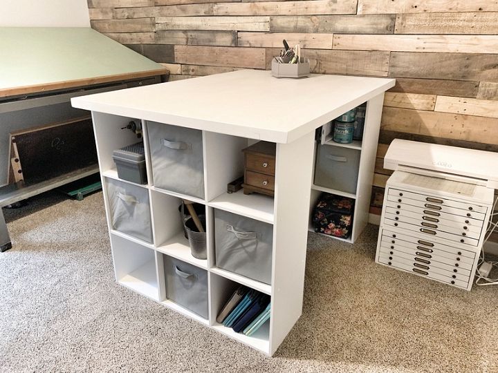 DIY Craft Table with Storage - My IKEA Hack!