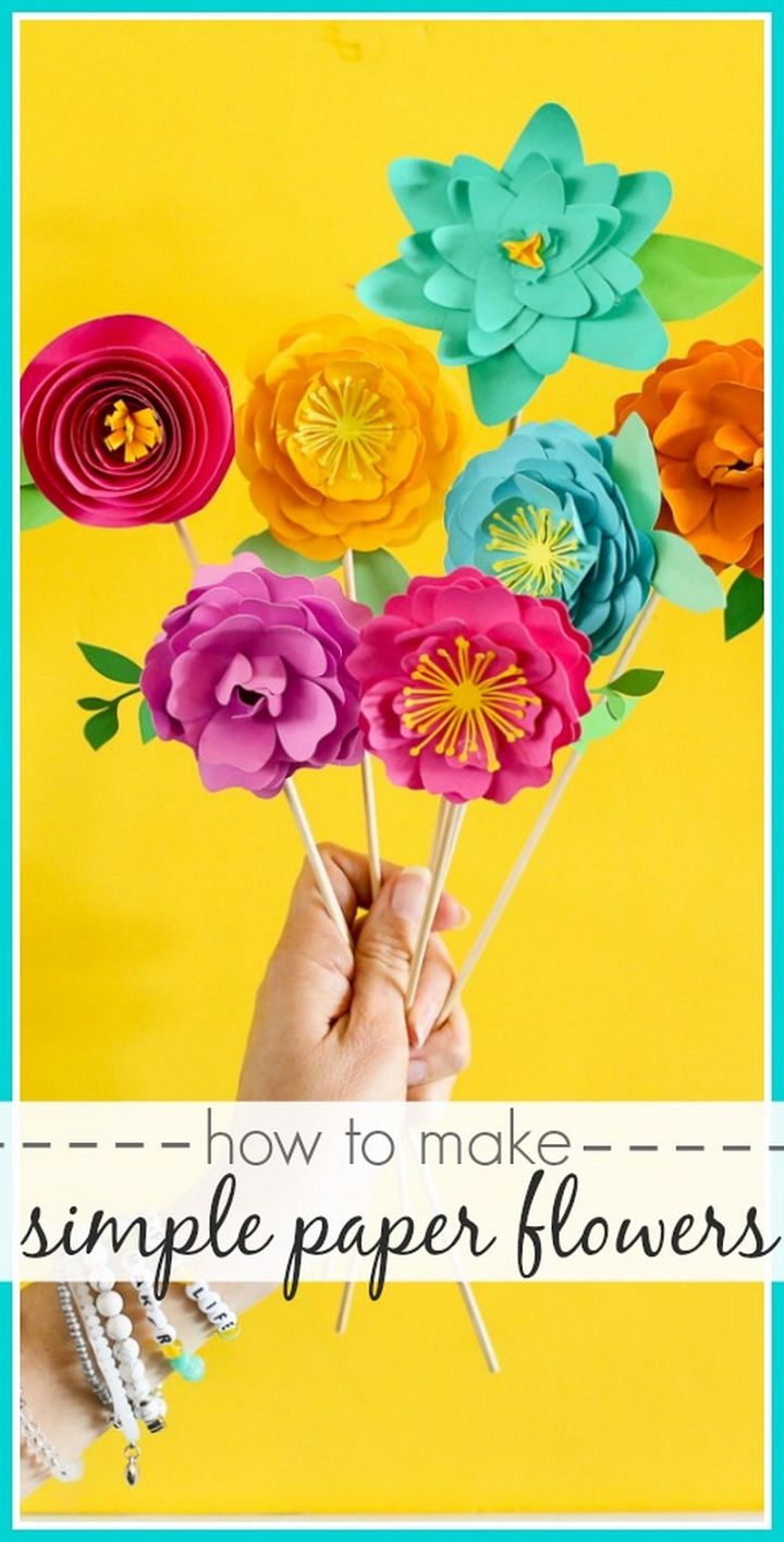 Simple To Make Paper Flower