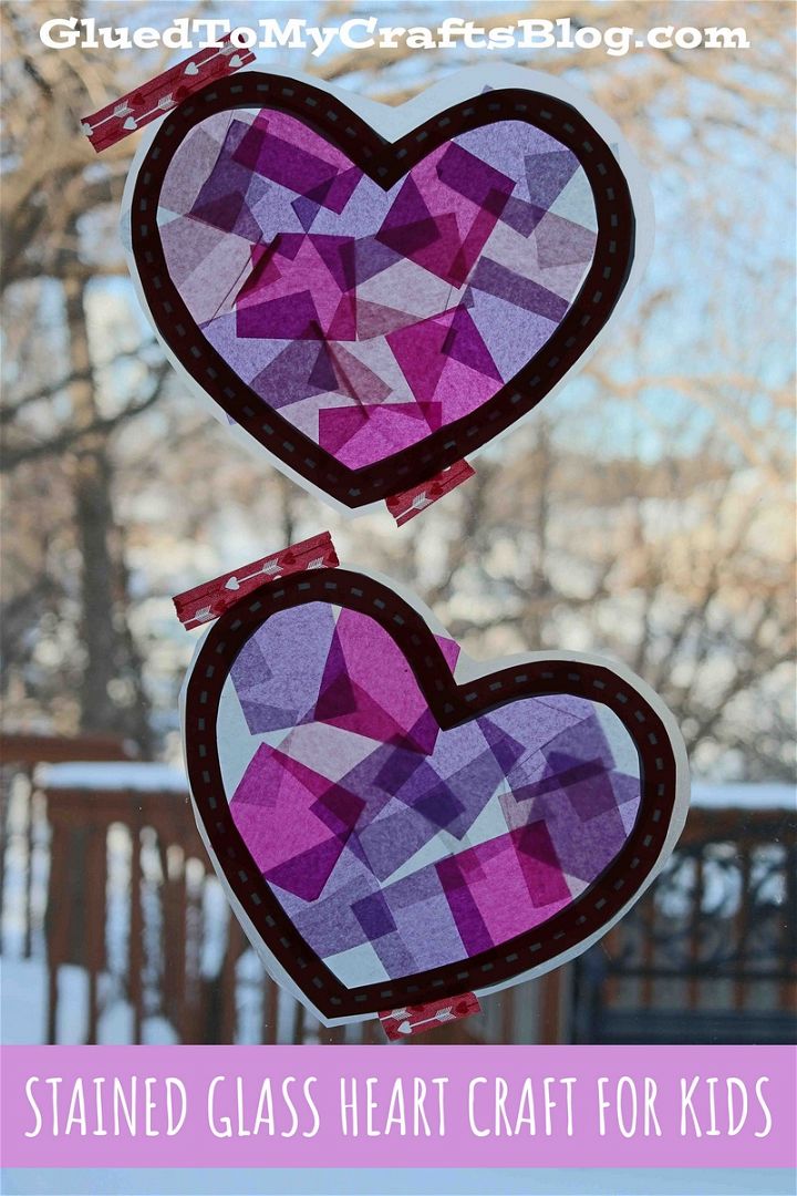 Stained Glass Hearts