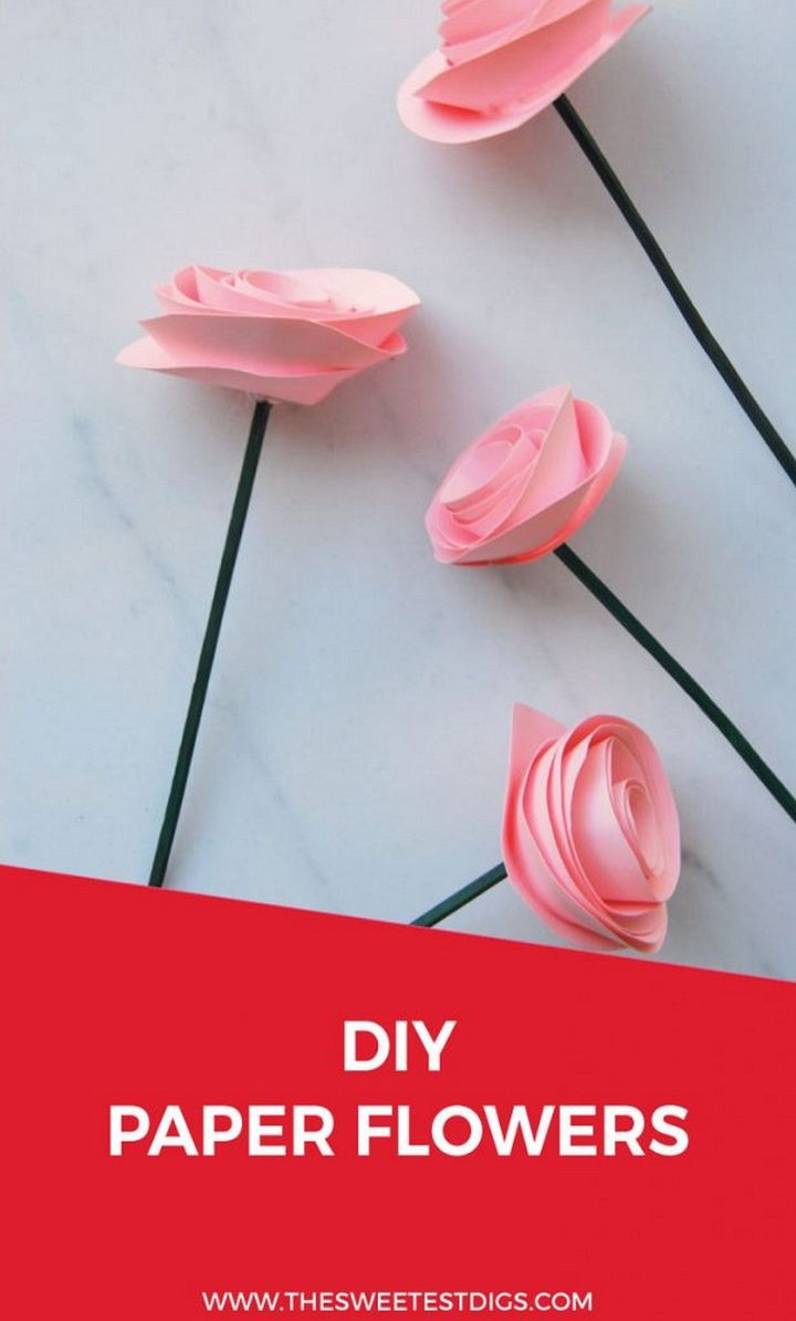 The Easiest DIY Paper Flower Tutorial