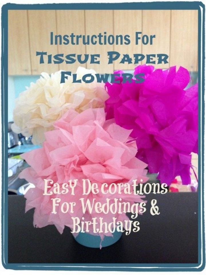 Tissue Paper Flowers for Party Decorations