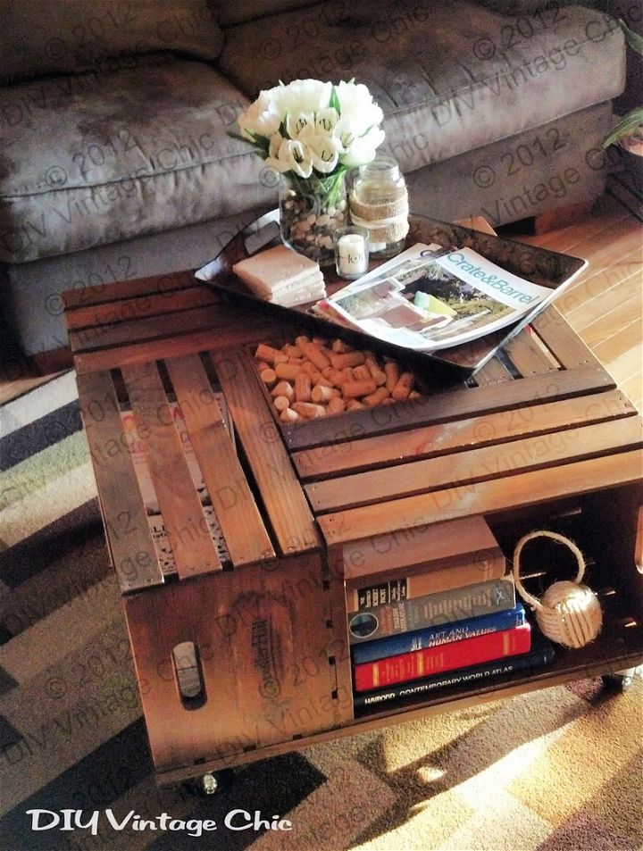 Wine Crate Coffee Table