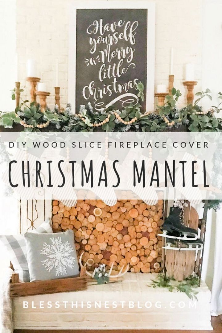 Wooden Fireplace Cover DIY