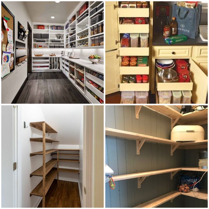 25 Easy DIY Pantry Shelves For Decent Storage