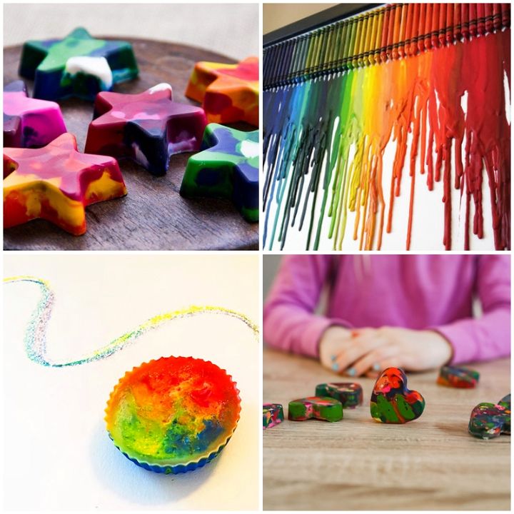 33 Easy To Make DIY Rainbow Crayons