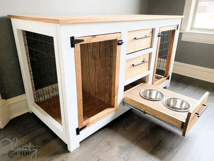 DIY Dog Crate Console