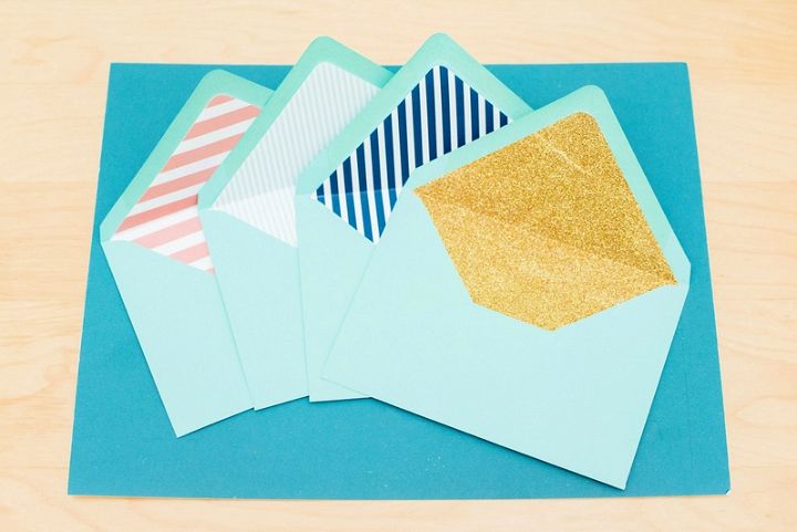 DIY Envelope Liners for Your Wedding Invitations