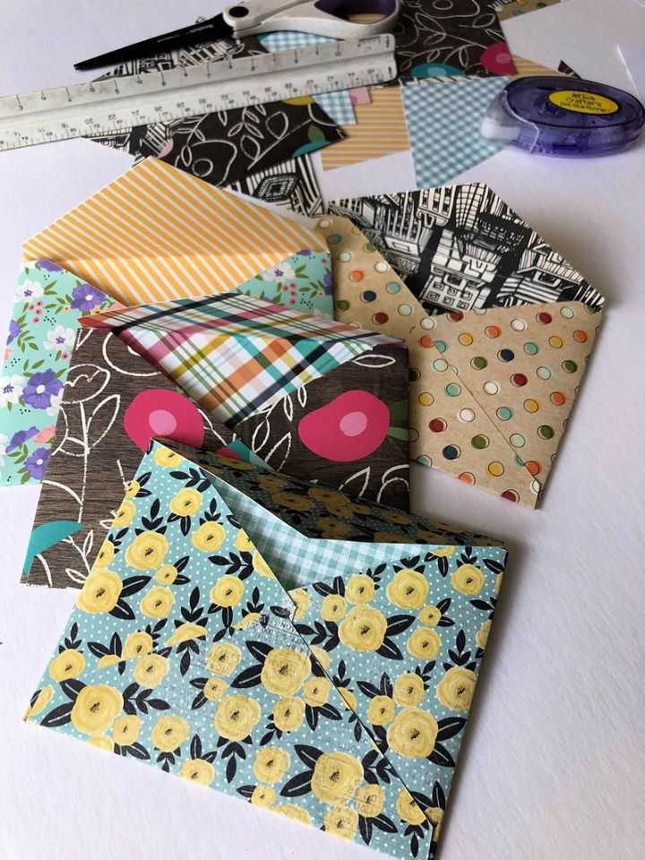 DIY Envelopes With Scrapbook Paper