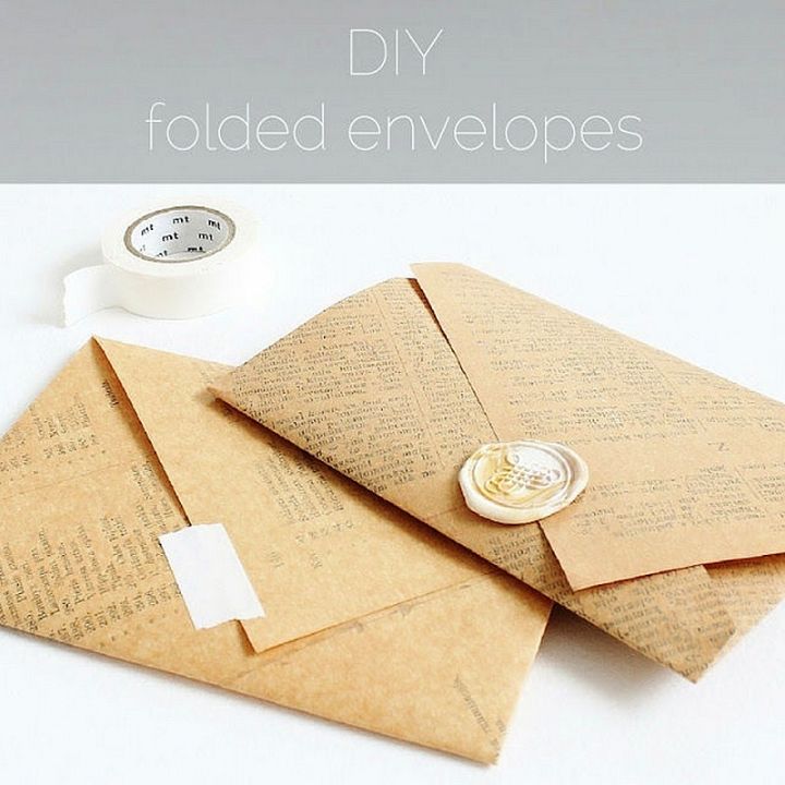 DIY Folded Envelopes