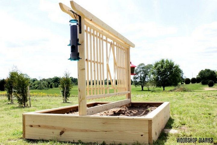 DIY Garden Bed with Trellis