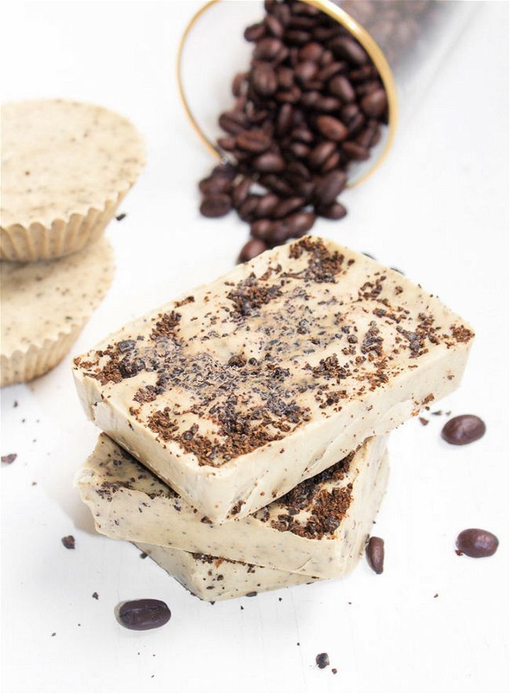 DIY Homemade Coffee Mint Soap Bars