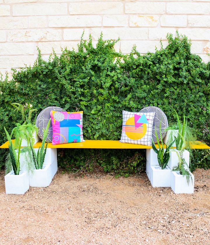 DIY Modern Outdoor Bench