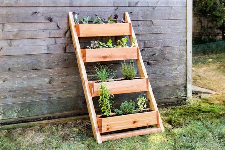 DIY Tiered Planter Box