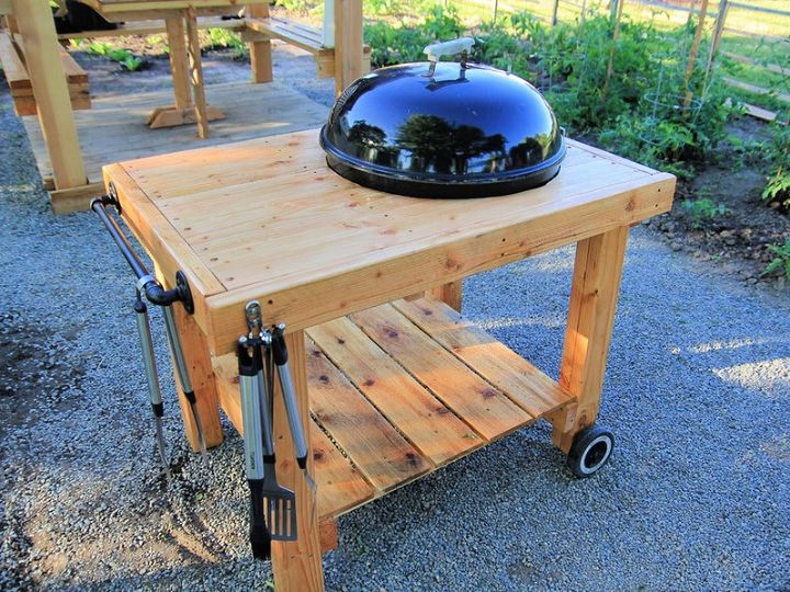 DIY Weber Grill Cart BBQ Station