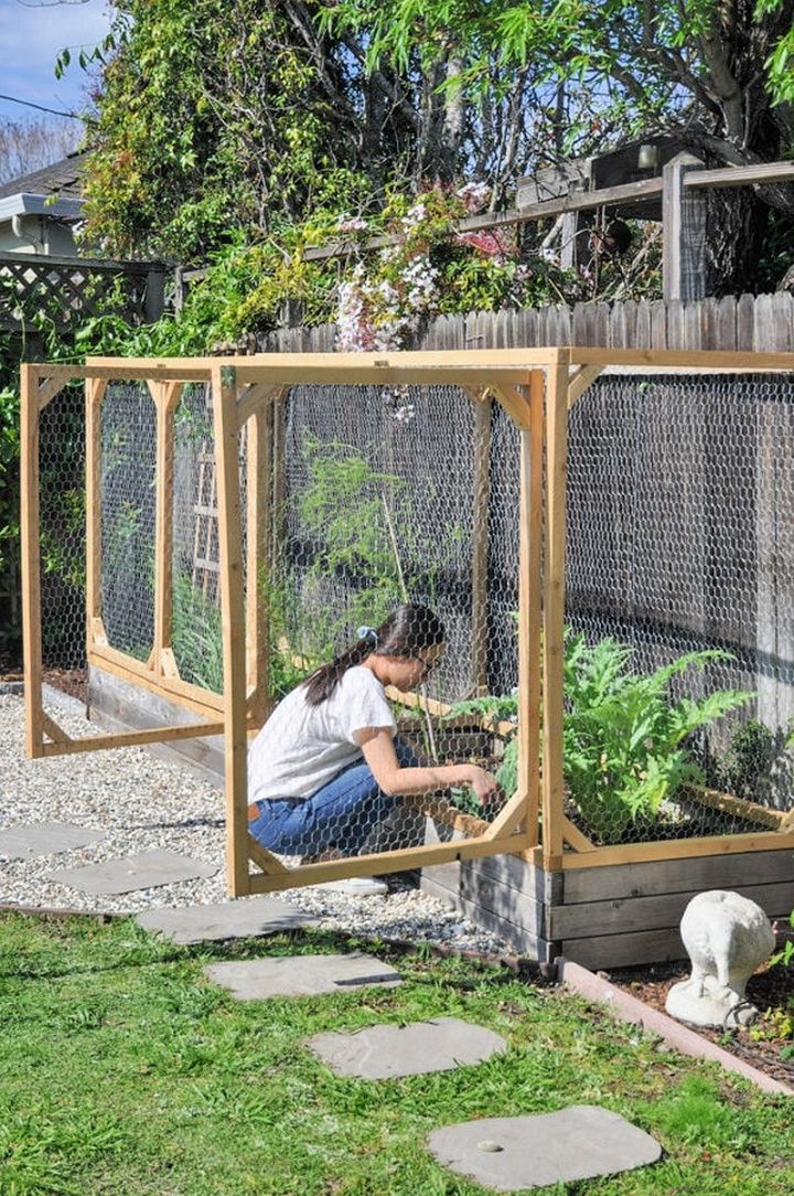 How To DIY Raised Garden Box Cover To Protect Your Garden From Animals