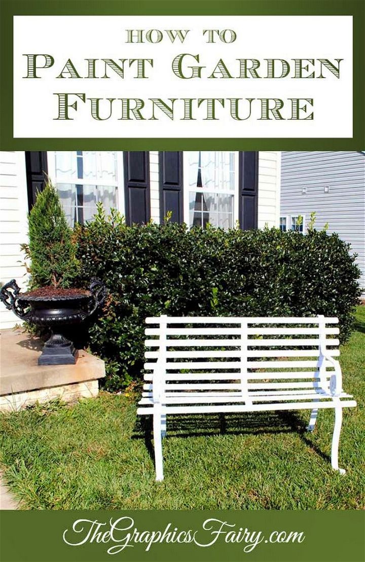 How To Paint Rusty Iron Garden Furniture