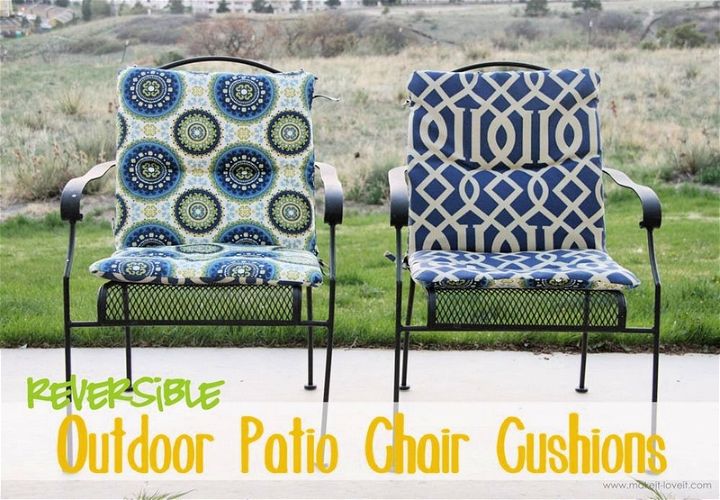 Make Your Own Reversible Patio Chair Cushions