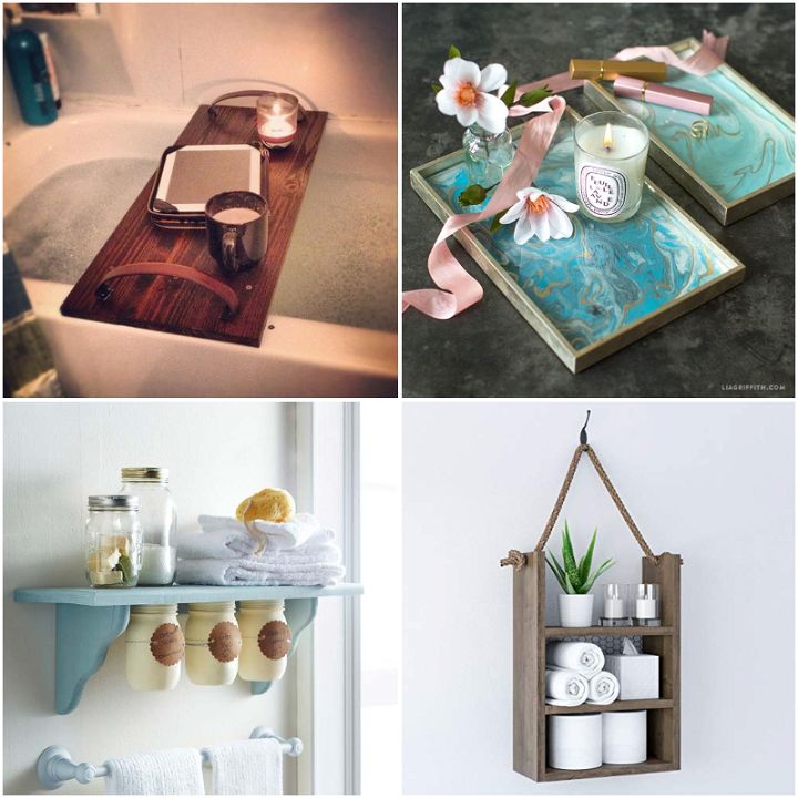 24 DIY Bathroom Tray Ideas On a Budget