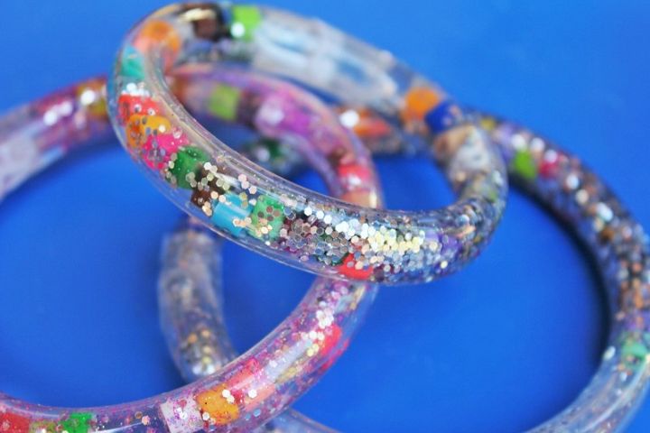 Totally Tubular Glitter Bracelets