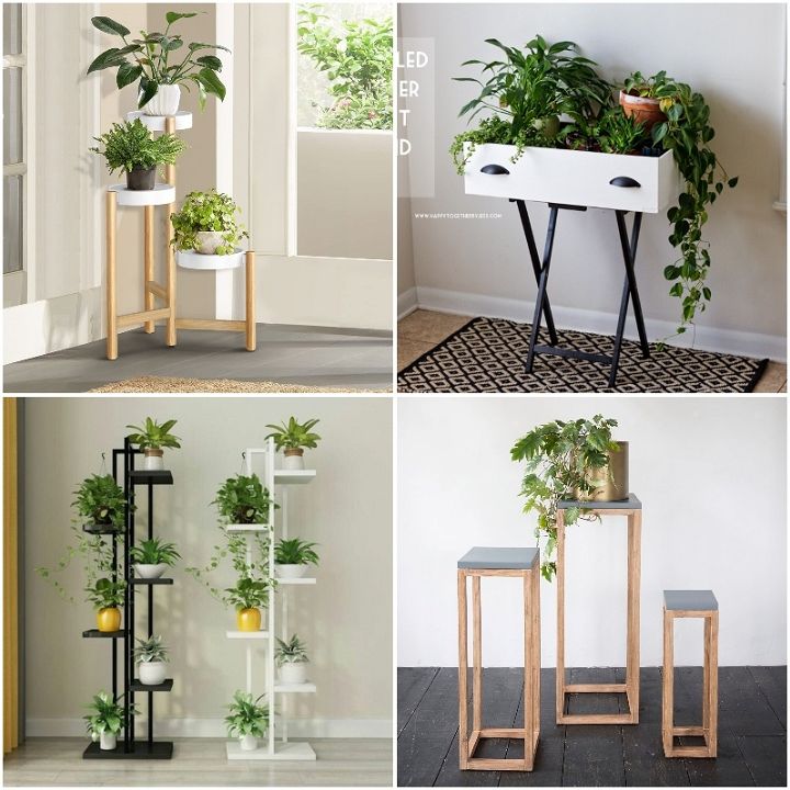 35 DIY Plant Stand Plans To Increase Greenery