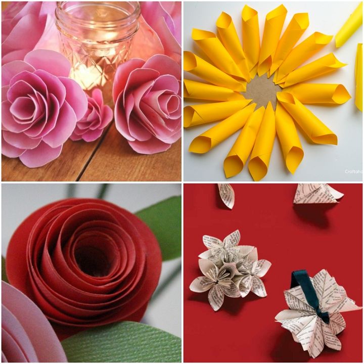 60 DIY Fun and Festive Ways To Make Paper Flowers