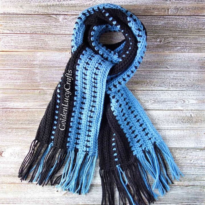 Crochet Scarf for Men