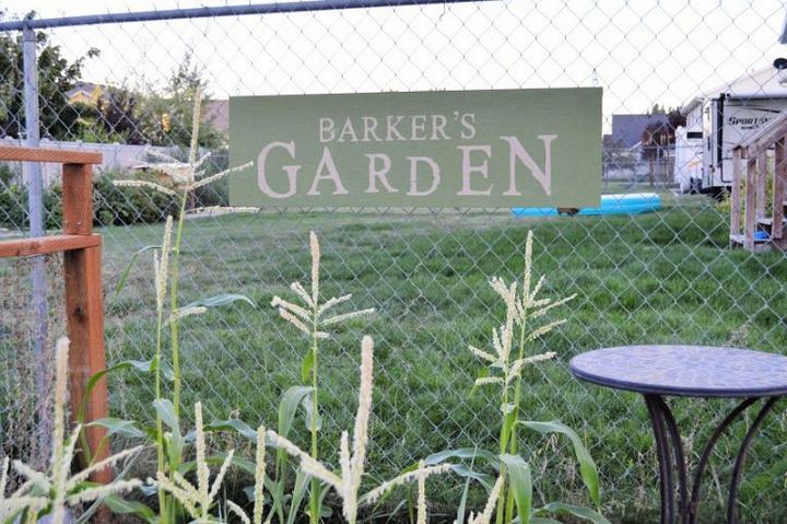 Custom Garden Sign made with Cricut Maker