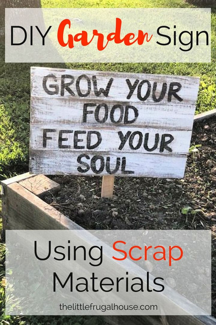 DIY Garden Sign – Grow Your Food Feed Your Soul