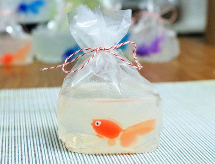 DIY Goldfish in a Bag Soap for Kids